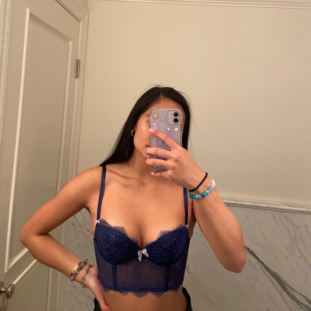 Victoria’s Secret Blue Lace Bustier